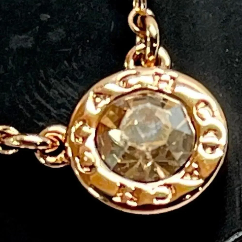 Coach necklace earrings